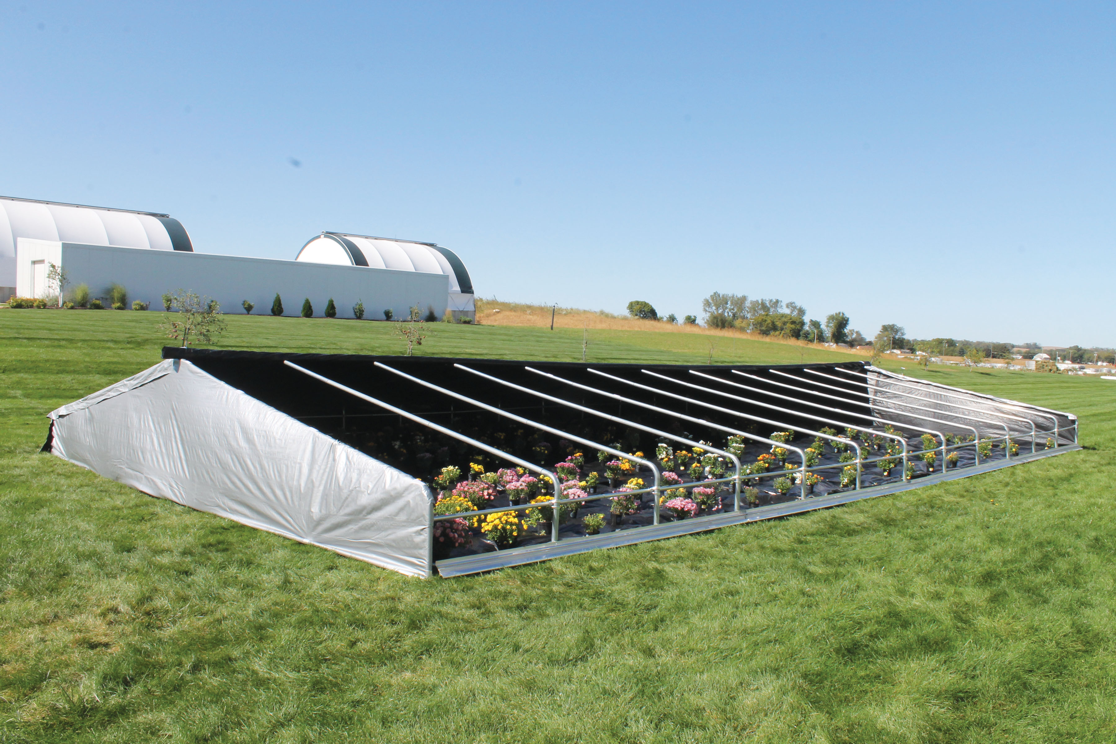 GrowSpan Low Pro High Tunnel Covered in Garden & Greenhouse GrowSpan