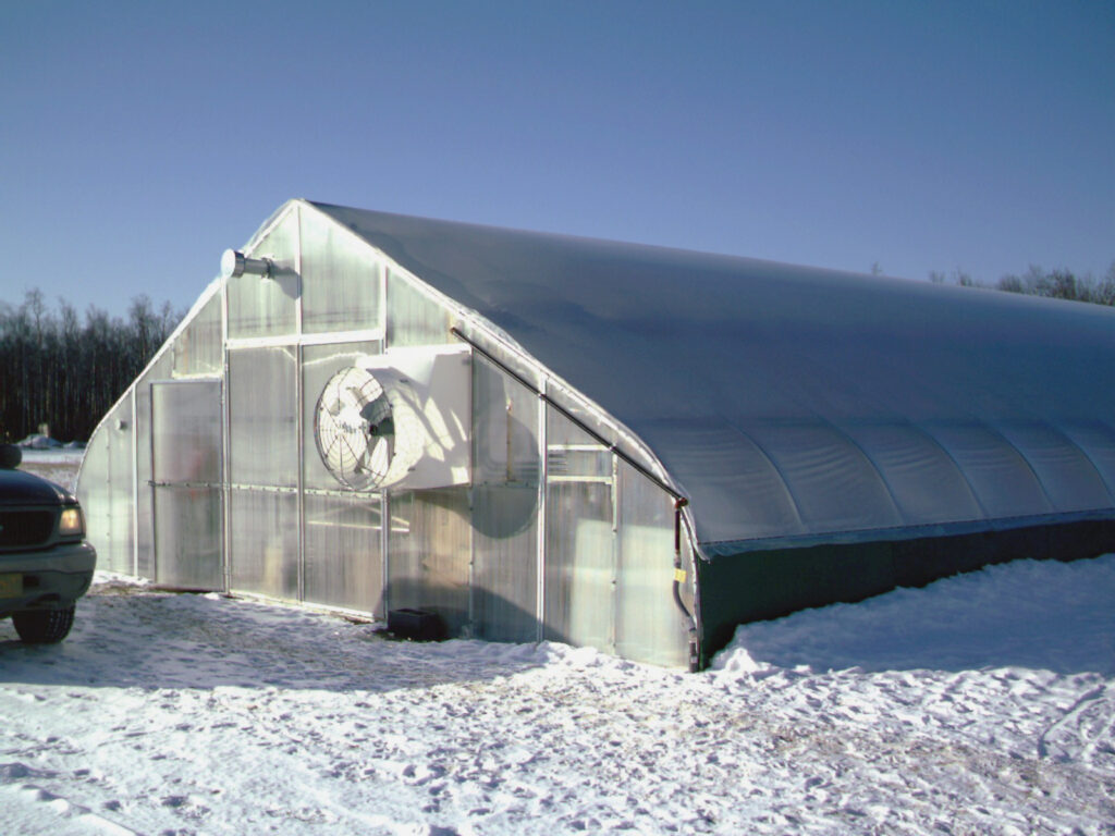 outside winter greenhouse