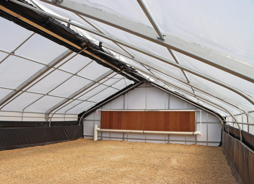 S750 Greenhouse with Evaporative Cooling Wall